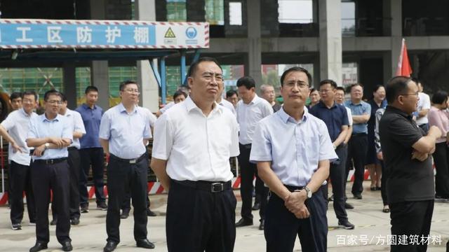 兰山区2020年重点项目推进现场会莅临方圆智慧工厂项目观摩