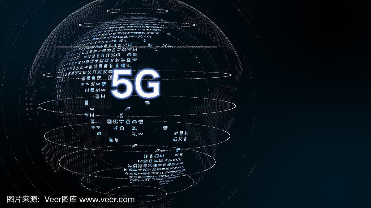 5g和ai技术,全球通信网络概念