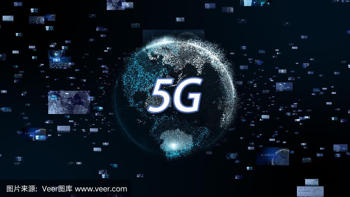 5g和ai技术,全球通信网络概念